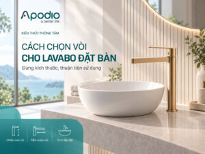 Cách chọn vòi cho lavabo đặt bàn