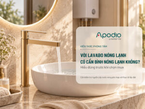 Vòi lavabo nóng lạnh có cần bình nóng lạnh không